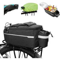 Kuny Fahrradtasche für Gepäckträger,10L Isoliertasche Gepäckträgertasche,3 in1 Multifunktionale Stammkühltasche,Wasserdicht I mit Tragegriff