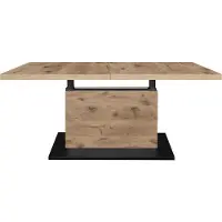 58 aufm Kessel Couchtisch Höhenverstellbar Else 3 120x56x70 Holzwerkstoff Viking Oak