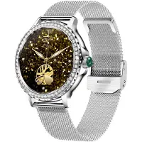 Kuny Smartwatch Damen Herren, Smart Watch für iPhone Android Handy, IP68 wasserdichte Smartwatch mit Blutsauerstoff/Herzfrequenz/Schlafüberwachung
