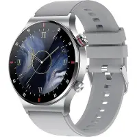 Exlene NFC Bluetooth Call Smartwatch Vollbild-GPS-Sportarmband Wasserdichtes EKG-Gesundheitsmonitor-Smartwatch fš¹r iOS Android, Wei?