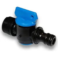 Paradies Pool PVC-U Fitting Entleerungshahn 3/4" AG zum Einschrauben Pool Schwimmbecken Ablass