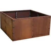 ESTEXO Hochbeet Pflanzbeet Edelrost 80x80x40 cm Pflanzkasten Blumenkasten Blumenbeet