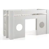 58 aufm Kessel Hochbett Karella 215x96x120 Spielbett MDF Weiß