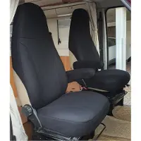 BREMER SITZBEZÜGE Wohnmobil Sitzbezüge & Schonbezüge für Fiat Ducato Citroen Jumper Peugeot Boxer | Passgenaue Vordersitzbezüge | Teilintegriert, Kastenwagen & Alkoven | Sitzbezug Fahrer & Beifahrersitz