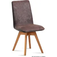 58 aufm Kessel Esszimmerstuhl drehbar (4er-Set) Donni 47x92x60 Eiche geölt/Braun