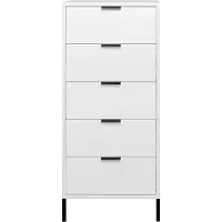 58 aufm Kessel Kommode Erna 51x45x123 Kreidegrau matt Lack 14727-Q