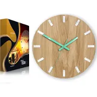 ModernClock , Eichenholz Uhr, wanduhr holz, wanduhr, Simple 33cm
