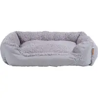 ESTEXO Hundebett Hundekissen Haustierbett 60x48x18 cm Hundekorb Tierbett Hundesofa Grau