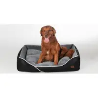 Raikou Ergonomisches Hundebett für kleine und große Hunde Schlafplatz waschbar Hundekorb flauschig weich strapazierfähiges, kuscheliges Design