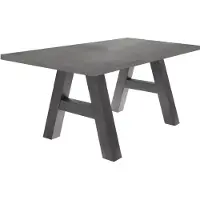 58 aufm Kessel Esszimmertisch Elia 4 140 x 90 x 75 Esstisch Graphit 13282-140