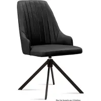 58 aufm Kessel Esszimmerstuhl drehbar (8er-Set) Denise 52x91x60 Schwarz/Anthrazit