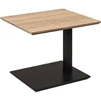58 aufm Kessel Beistelltisch Cecile 55x47x47 höhenverstellbar Anthrazit/Wildeiche Bianco 16216