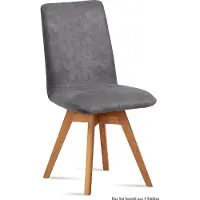 58 aufm Kessel Esszimmerstuhl drehbar (4er-Set) Donni 47x92x60 Eiche geölt/Grau