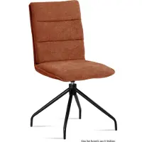 58 aufm Kessel Esszimmerstuhl drehbar (6er-Set) Donata 47x92x60 Schwarz/Cognac