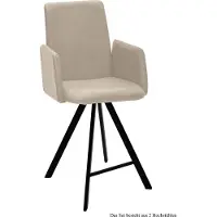 58 aufm Kessel Thekenstuhl (2er-Set) Deerdre 52x109x60 Schwarz/Natur