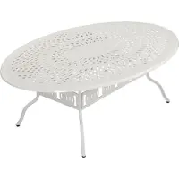 Inko Gartentisch Tisch Terrassentisch Alu-Guss weiß Form/Größe nach Wahl