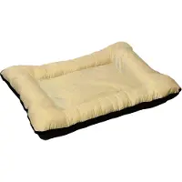 4myBaby GmbH Best For Pets Orthopädisches Hundebett 70x60cm mit Qualität Bello Beige-Olivgrün 3 Große Hundekissen Ortho-Medic VISCO Kissen