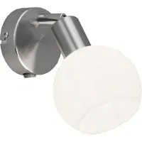 HPI Home Product Import GmbH Wandleuchte - Silberfarben - Metall - 1-flammig