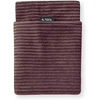 4L Textil MOLLY Hundekissen flauschig Cord Hundebett Grosse Hunde mit Bezug und Reißverschluss kuscheliges Hundekissen waschbar (Ersatzbezug, 60x50 cm, Dunkelbraun (Stripes)