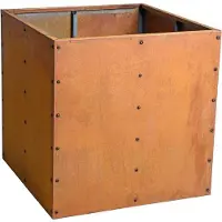 ESTEXO Hochbeet Pflanzbeet Edelrost 80x80x80 cm Pflanzkasten Blumenkasten Blumenbeet