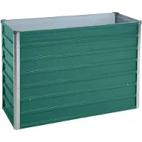 ESTEXO Metall Blumenbeet Hochbeet 100x40x77 cm Grün Pflanzbeet Gemüsebeet Pflanzkasten