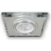 C-Light LED Glas Einbaustrahler Set 12V 71WH 5 x 5,5W warmweiss