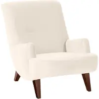 58 aufm Kessel Sessel Kajsa 71x80x101 Bezug Samtvelours Buche nussbaum/creme