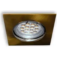 C-Light LED Einbaustrahler 0210 messing gebürstet 12 V - 5 W (HL) warmweiss