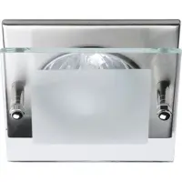 C-Light LED Spot Set 4-Eck mit Glas alu gebürstet 12V - 3 x 3W warm weiß