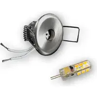 C-Light 10er Set - 2W-140LM G4 LED Sternchen 40mm alu geb. (inkl. SCH-30W Trafo)