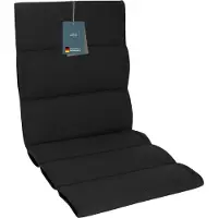 DiscountDeal24 LILENO HOME Gartenstuhl Auflagen als [1er Set - Niedriglehner] in Anthrazit Sundance - bequeme Liegen als Sitzauflagen für Gartenmöbel - Stuhlkissen für Gartenstühle und Klappstühle