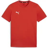 Puma Trainingsshirt "TEAMGOAL CASUALS TEE" gerader Abschluss, Kurzarm, für Sportmode, Rundhalsausschnitt