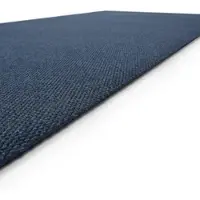 Floordirekt Schmutzfangmatte Hong Kong Extra Robust Rutschfest Blau 80 x 1000 cm