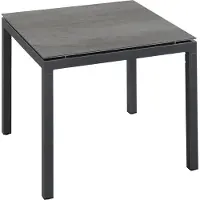 Inko Gartentisch Aluminium anthrazit 90x90 cm Terrassentisch Tischplatte nach Wahl