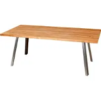 Inko Gartentisch Varuna recyceltes Teakholz/Edelstahl Holztisch 4 Größen zur Auswahl
