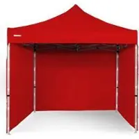 Pártystany-Jiín s.r.o. Faltpavillon 3x3m ALU Premium volle Seitenwand - Rot