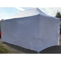 Pártystany-Jičín s.r.o. Faltpavillon 3x4,5m ALU Standard volle Seitenwand - Weiß