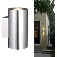 NCC-Licht LED Design-Wandleuchte Wandlampe LED Edelstahl 2 x 7W 890lm 3000K Indoor/Outdoor