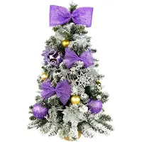 LAALU Dekorierter künstlicher Weihnachtsbaum FIAL POETRY 60 cm mit LED-Beleuchtung IN FLOWER