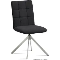 58 aufm Kessel Esszimmerstuhl drehbar (2er-Set) Drucie 47x91x60 Edelstahl/Anthrazit