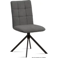 58 aufm Kessel Esszimmerstuhl (6er-Set) Drucy 47x91x60 Schwarz/Grau