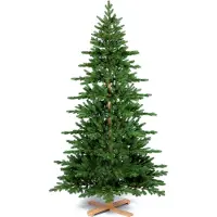 LAALU Weihnachtsbaum künstlich grün DELUXE Tanne WOODY 180 cm mit Ständer