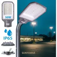 Maxkomfort GmbH LED 50W SUNTOWER SL50S6 Park-/ Straßenbeleuchtung 4000K