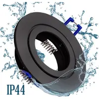 Maxkomfort GmbH Maxkomfort Einbaustrahler rund HMZ-5101-BK Schwarz 6er Set GU10 IP44