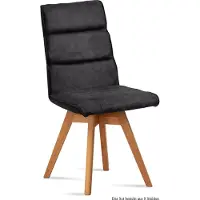 58 aufm Kessel Esszimmerstuhl drehbar (8er-Set) Doris 47x92x60 Eiche geölt/Anthrazit
