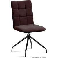 58 aufm Kessel Esszimmerstuhl drehbar (4er-Set) Dolley 47x91x60 Schwarz/Espresso