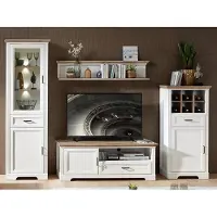 Möbelando Wohnwand Schrankwand Mediawand Wohnzimmerwand TV-Wand Anbauwand "Jillana IV"