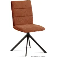 58 aufm Kessel Esszimmerstuhl (2er-Set) Dulce 47x92x60 Schwarz/Cognac