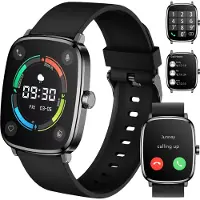 Sross Smartwatch Damen Herren 2,01" AMOLED-Display, IP68 wasserdicht, Fitness-Tracking-Uhr mit Sprachfunktion, (mit Oximetrie/Schlafüberwachung etc.)