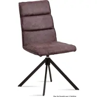 58 aufm Kessel Esszimmerstuhl drehbar (4er-Set) Deedea 47x92x60 Schwarz/Braun